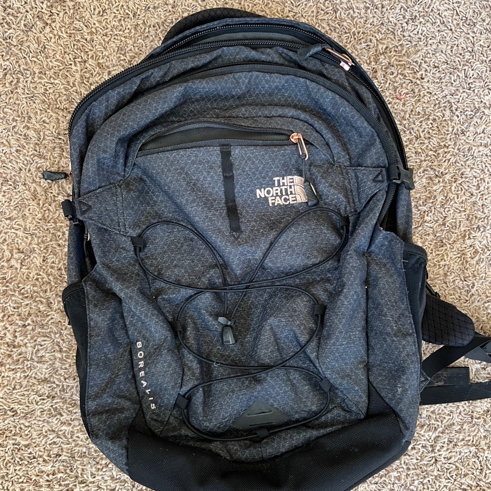 Northface Backpack Charcoal/Pink